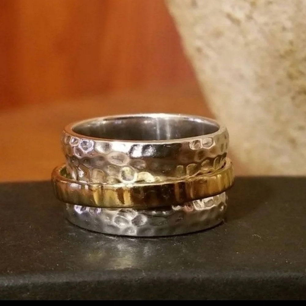 Silpada Sterling & 14k Gold Ring